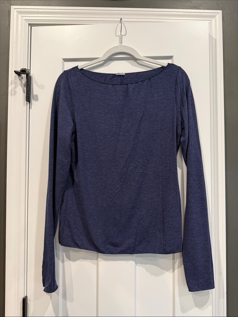 GARAGE Women’s Long Sleeve Boatneck Top - Navy